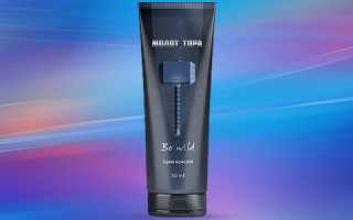 Применение крема Молот Тора для мужской потенции