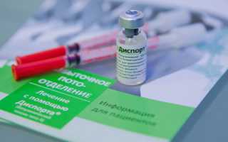 Применение диспорта при лечении гипергидроза