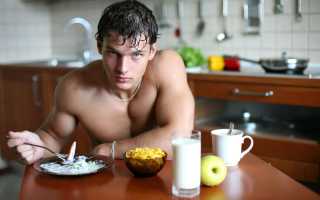 Правильная диета для мужчин спортсменов