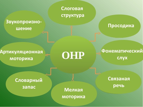 Направления коррекционной работы при ОНР