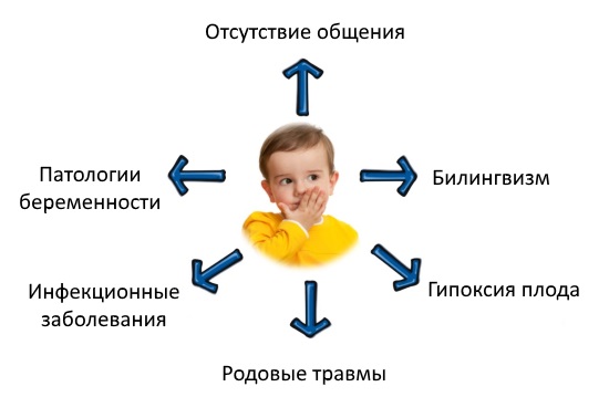 Причины нарушения развития речи