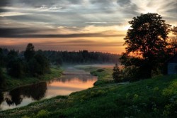 Безлюдный берег реки