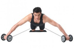 Накачать пресс роликом Накачать пресс роликом