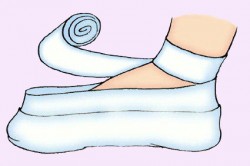 Обертывание стоп Обертывание стоп