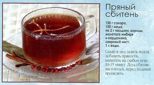 Рецепт пряного сбитня Рецепт пряного сбитня