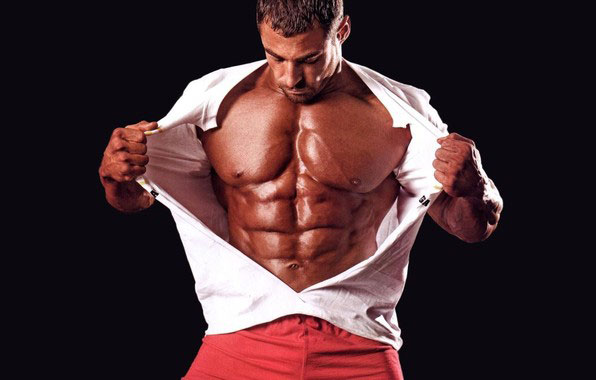 Рельефный пресс у мужчины Рельефный пресс у мужчины