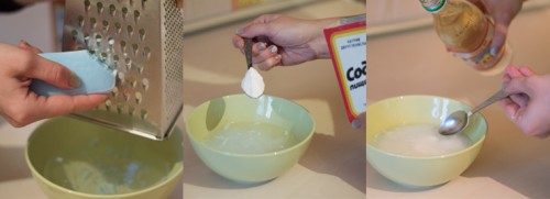 Смесь из соды с мылом Смесь из соды с мылом