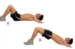 Подъемы таза в положении лежа Подъемы таза в положении лежа