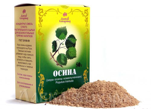 Измельченная кора осины Измельченная кора осины