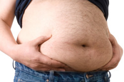 Мужчина с лишним весом Мужчина с лишним весом