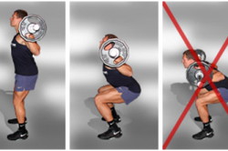 Приседание со штангой для ягодиц Приседание со штангой для ягодиц