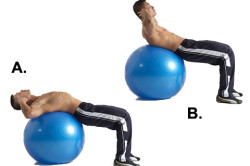 Упражнения на фитболе Упражнения на фитболе